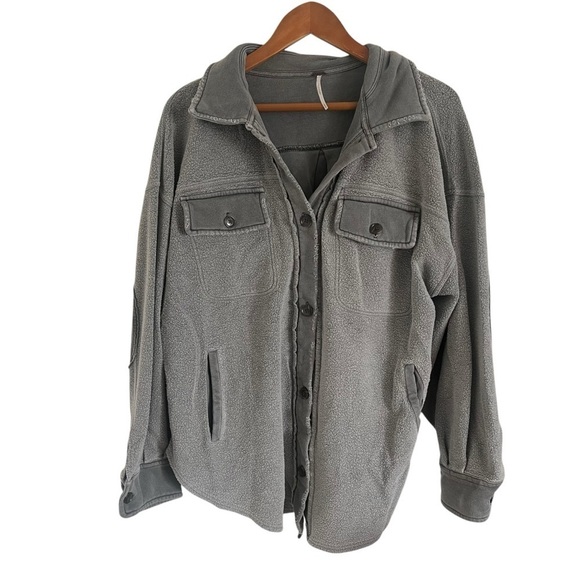 FREE PEOPLE Ruby Jacket Oversized Shirt Shacket - Picture 3 of 10